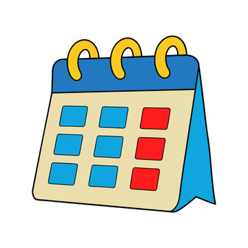 recommend clip art: Calendar line art illustration