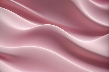 Fototapeta premium Abstract pink wavy background with soft light.