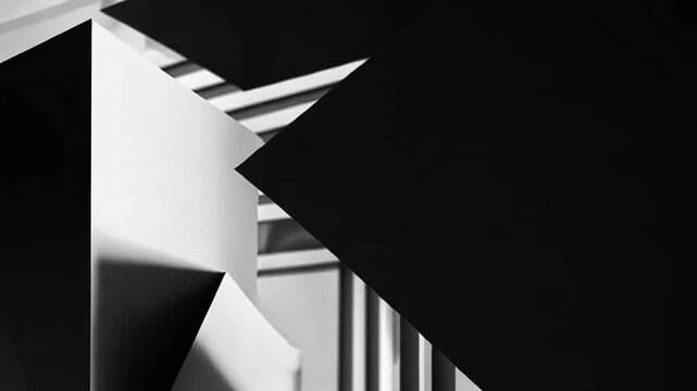 Monochrome Basic Geometric Motion Animation