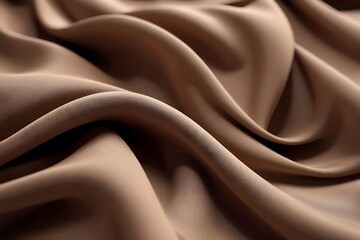 Close-up of soft, brown fabric with a textured surface.