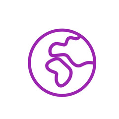 Space and planets line icon