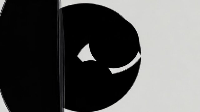 Black & White Basic Geometry Movement Animation