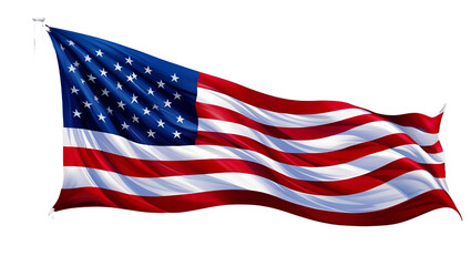 Obraz premium american flag isolated on white