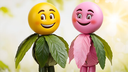 smiley emoji faces painted