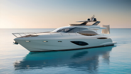 luxury yacht in the sea