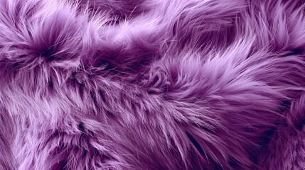 Fototapeta premium Close-up of soft purple faux fur texture 