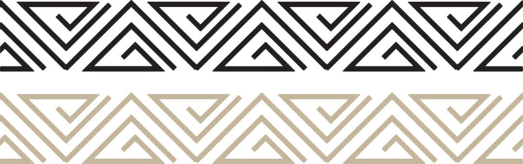 Rectangle shape border pattern vector on a white background 