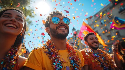 Young men in the Labor Day parade.