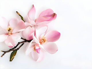 Naklejka premium Pink magnolia