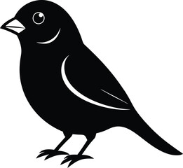 Creative sparrow vector art illustration