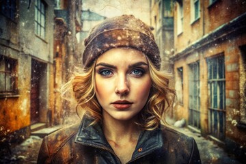 Fototapeta premium vintage distressed textured grungy urban decay nostalgic Filters