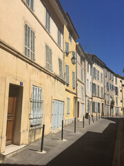 small road in the old town of Aix en Provence