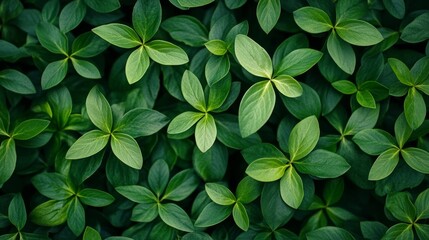 Plant foliage abstract motif