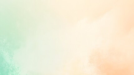 Gentle grainy gradient background featuring subtle pastel colors of white, green, and beige, ideal for a minimalist banner backdrop with ample copy space