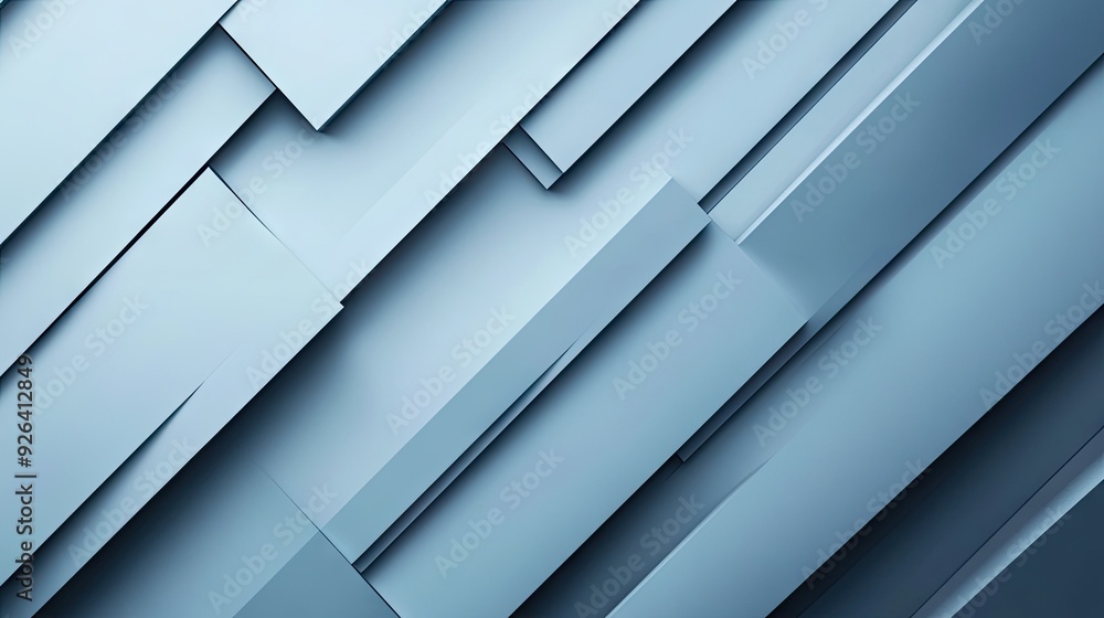 Fototapete abstract blue-grey shadow line patterns on a geometric backdrop. the modern and futuristic backgroun