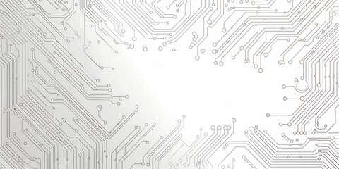 Vector Banner Design Featuring Circuit Board Lines and Patterns