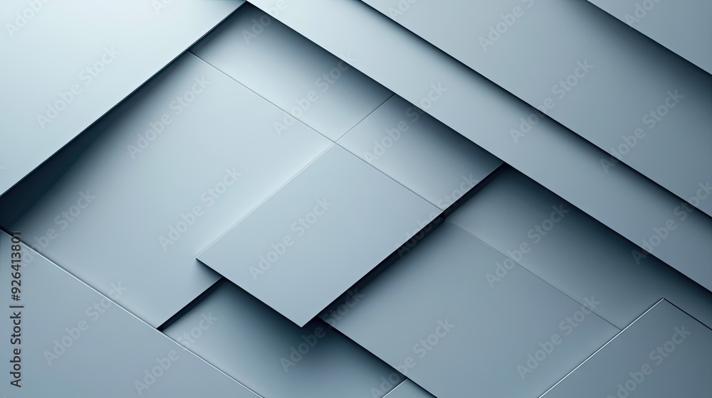 Poster abstract geometric background with blue-grey shadow lines. the modern, futuristic design features a 