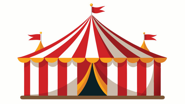circus tent vector illustration on white background
