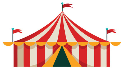 circus tent vector illustration on white background © Trendy_Desing
