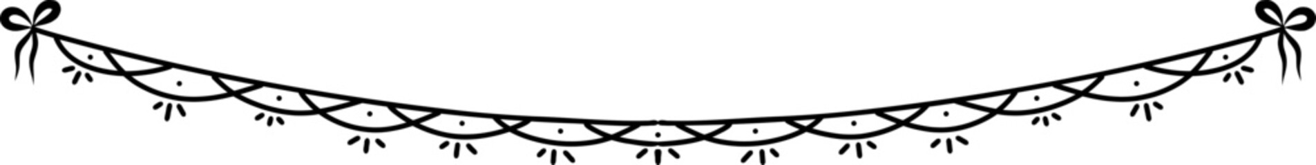 Handdrawn Doodle Decorative Bunting Banner