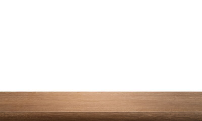 empty wooden table front view isolated PNG transparent