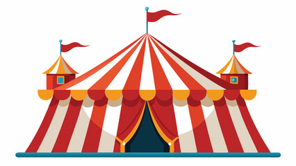 circus tent vector illustration on white background