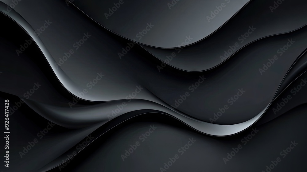 Poster black background with a subtle gradient and elegant glow effect, perfect for sophisticated design pr