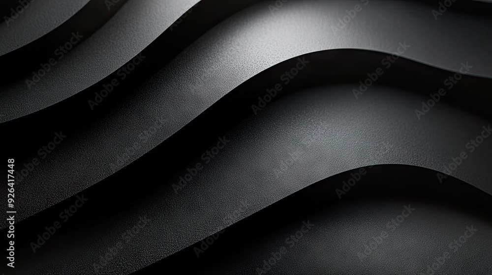 Poster black background with a subtle gradient and elegant glow effect, perfect for sophisticated design pr