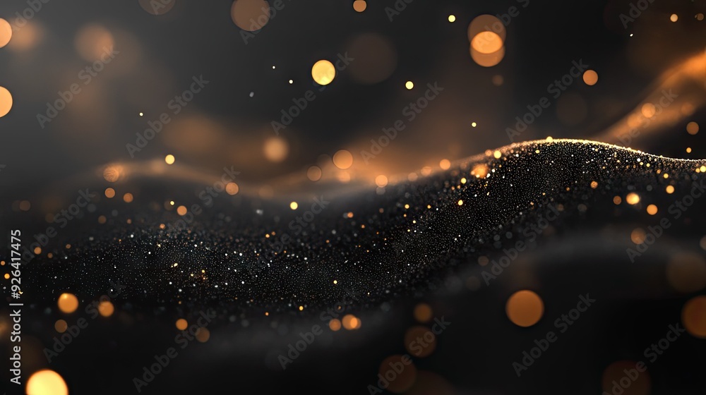 Poster black background with a subtle shimmer and elegant light effect, perfect for creating a refined and 