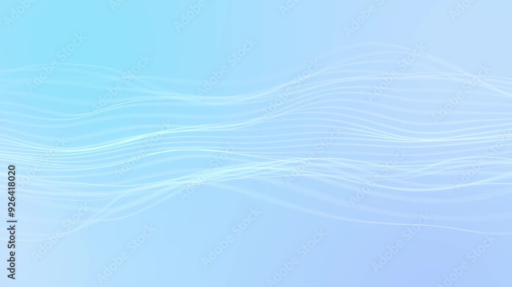 Poster blue abstract waveform animation background concept