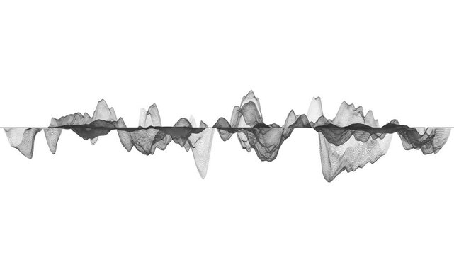 Rippling abstract waveform animation background concept