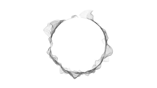 Circular waveform animation background concept