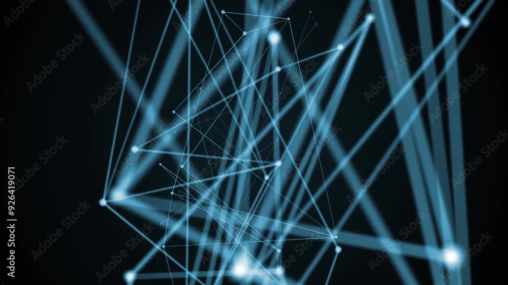 Poster communication network abstract background concept