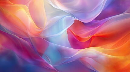 Obraz premium Colorful abstract background with layered textures and smooth, flowing curves. Great for adding depth and interest to banners, presentations, and visual art projects.