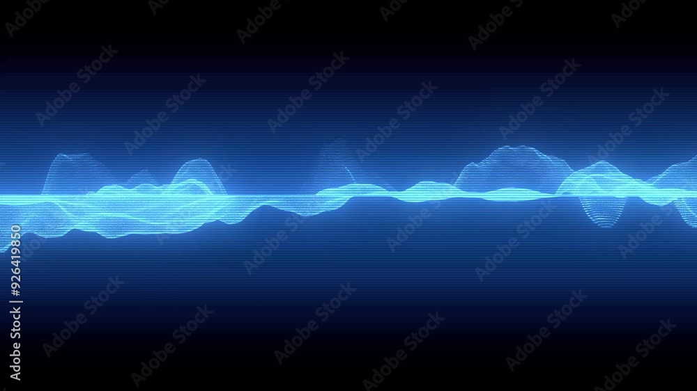 Poster rippling abstract waveform animation background concept