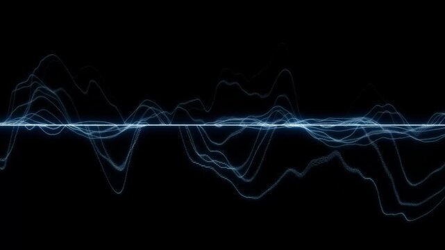 Rippling abstract waveform animation background concept