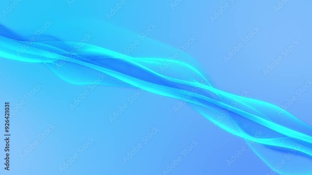 Aufkleber blue abstract waveform animation background concept