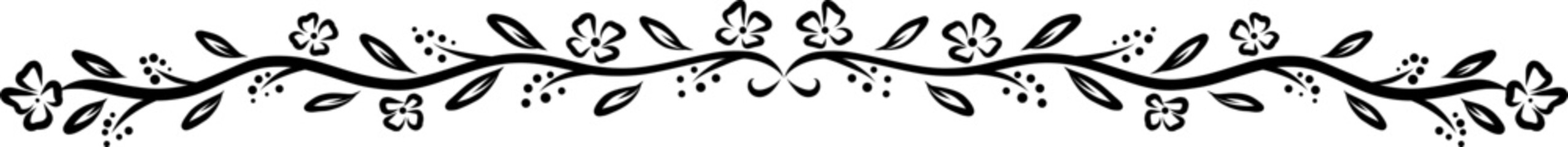 Hand-Drawn Nature Decoration Divider