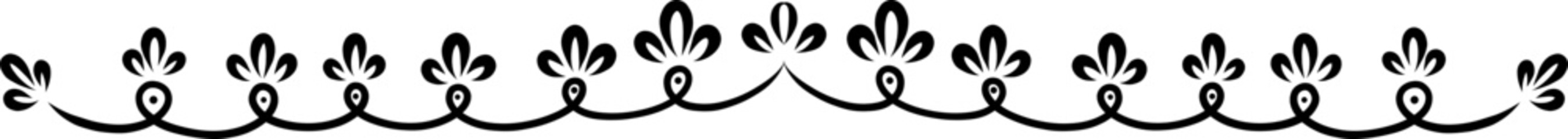 Hand-Drawn Nature Decoration Divider