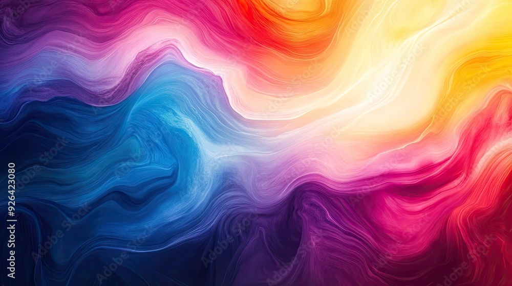 Aufkleber dynamic color abstract background featuring a spectrum of hues blending seamlessly. perfect for eye-