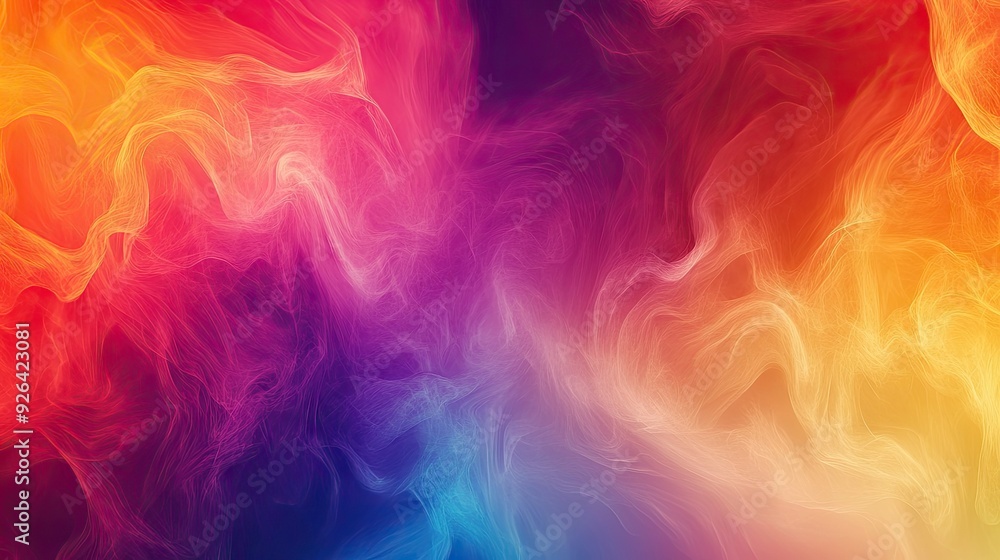 Poster dynamic color abstract background featuring a spectrum of hues blending seamlessly. perfect for eye-