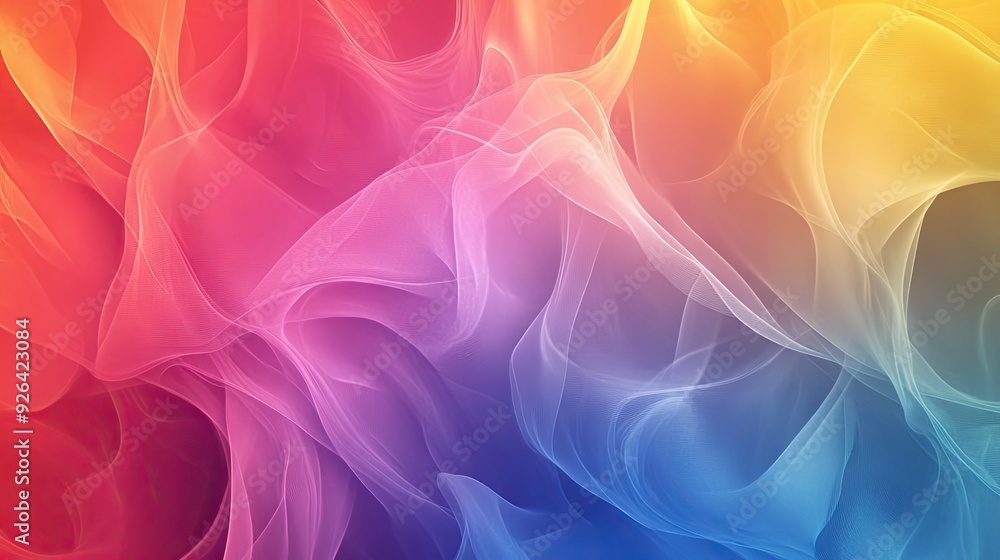Poster dynamic color abstract background featuring a spectrum of hues blending seamlessly. perfect for eye-
