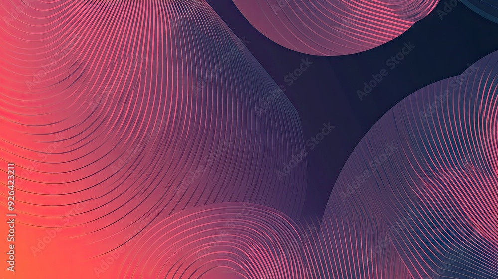 Poster dynamic geometric pattern with circle gradient and abstract rings. ripple background suitable for te