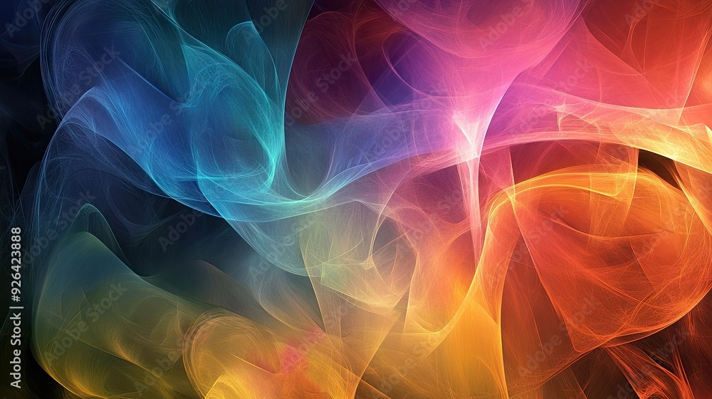 Aufkleber elegant abstract background with rich, blended colors and intricate patterns. ideal for high-end des