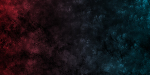 Blue and red smoke swirls effect vector background. abstract cloud and vapor texture background. gradient canvas element Atmospheric and mystic smoke background. Old vintage retro dark background .	