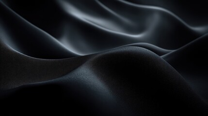 Obraz premium Elegant black background with a faint glow and smooth texture, perfect for high-end design themes and luxury branding.