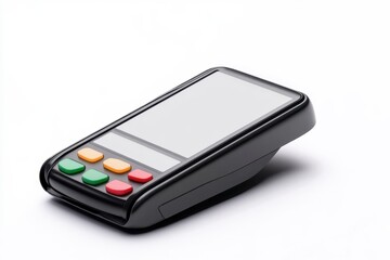 Mobile phone, mobile payment solutions, contactless transactions, 3D render. A 3D render of a mobile phone representing mobile payment solutions and contactless transactions, with a clean and modern d