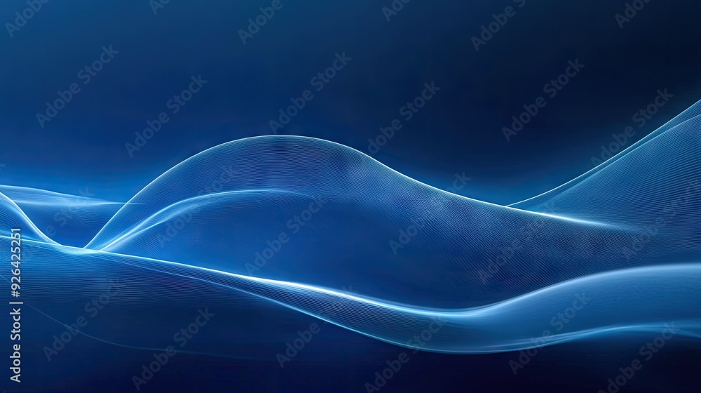 Aufkleber elegant blue abstract background with smooth gradients and subtle textures. ideal for professional p