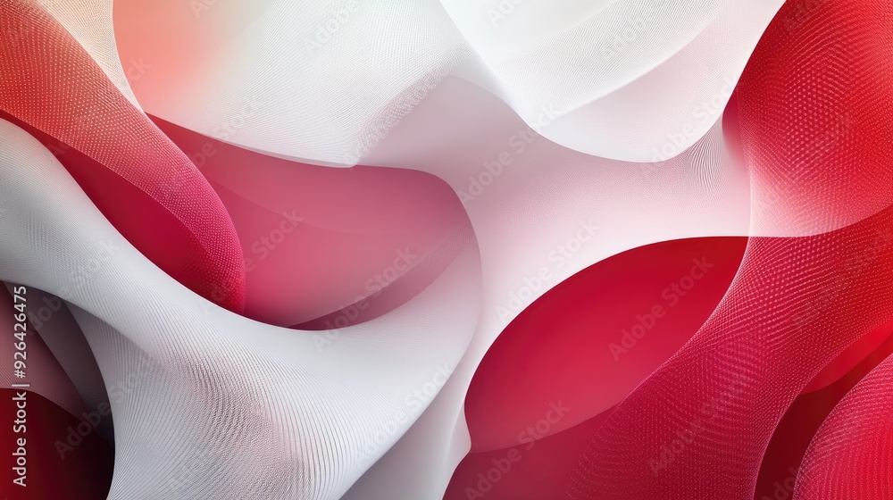 Aufkleber elegant red and white abstract background featuring smooth gradients and geometric patterns. perfect