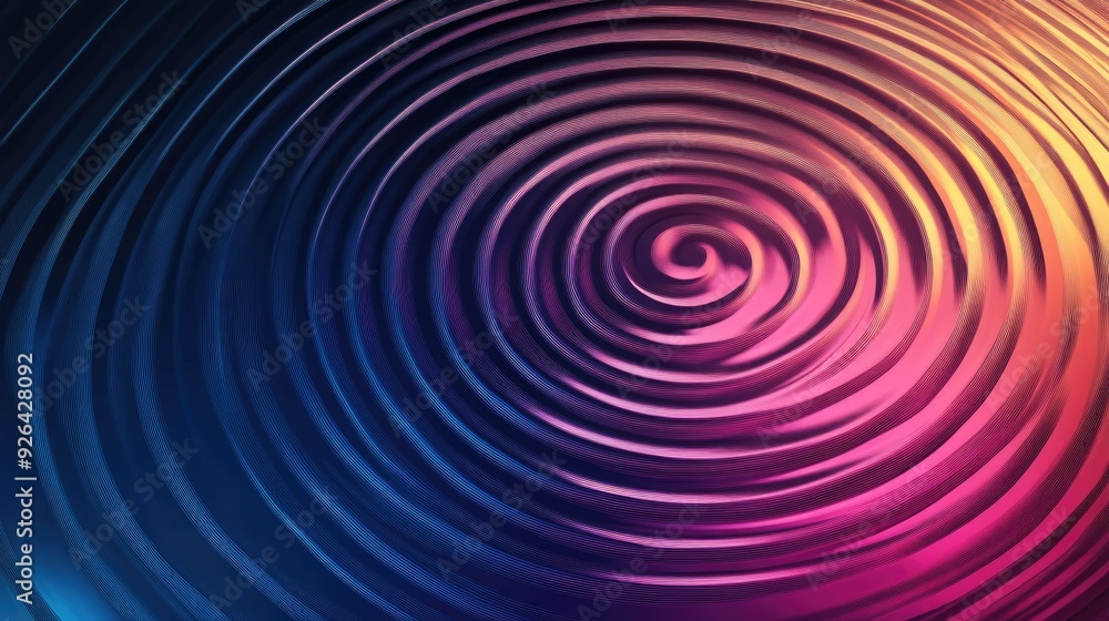 Poster futuristic circle gradient with abstract rings creating a ripple effect. geometric stripe pattern su
